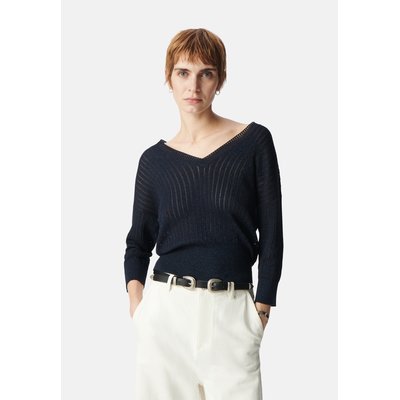 Pull chic tricot fil textile ajouré IKKS