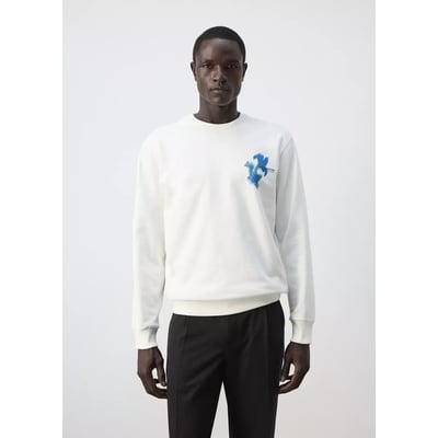 Sweat-shirt imprimé 100 % coton MANGO MAN