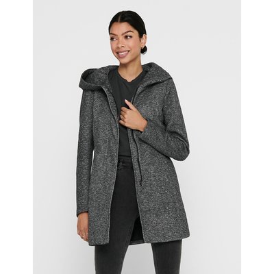 Manteau gris à capuche femme 2025