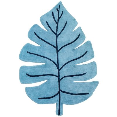 Tapis enfant coton nature MONSTERA LILIPINSO