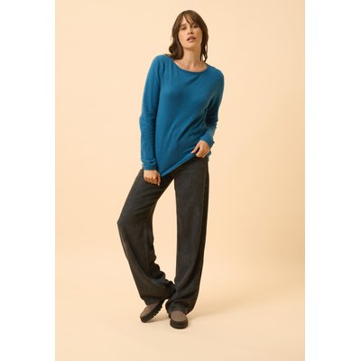 GRACE pull col bateau paon en cachemire JUST CASHMERE
