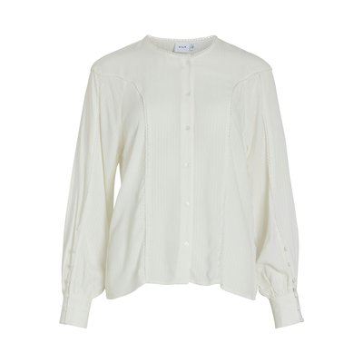 Loose Fit Blouse with Embroidered Collar VILA