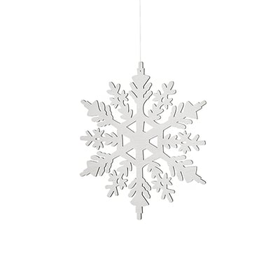 Suspension décorative de noël flocon en bois H39 NOËL SIA DECO