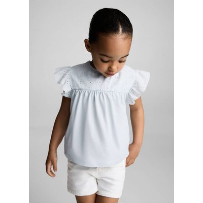 T-shirt détails ajourés MANGO BABY