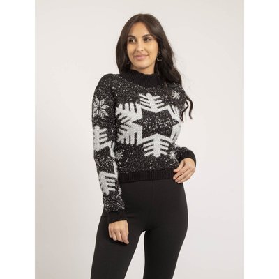 Pull Col Montant Métallisé Fantaisie Kana DONA LISA