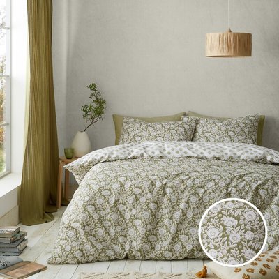 Tangier Floral 100% Cotton Duvet Cover and Pillowcase Set PINEAPPLE ELEPHANT
