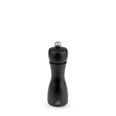 Moulin à poivre manuel en bois couleur noir mat 15 cm Tahiti PEUGEOT