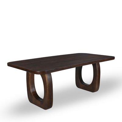Table à manger en bois massif 200x100cm - SINJAI DRAWER