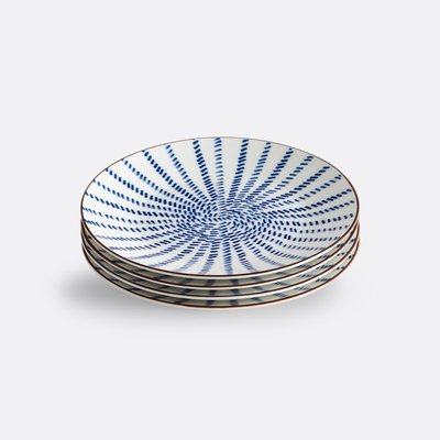 Set van 4 dessertborden met straalmotieven, Bowlia LA REDOUTE INTERIEURS