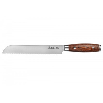 Couteau Sayuto Pakka X50 modèle pain 20cm manche riveté SAYUTO