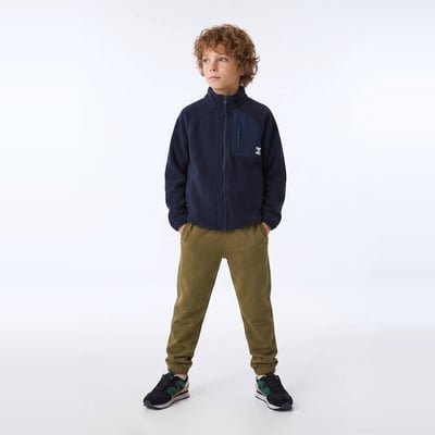 Jogging avec cordon à la taille uni en coton BIO MONOPRIX