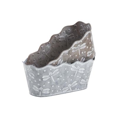 Corbeille en métal patiné Libellules Lot de 2 AUBRY GASPARD