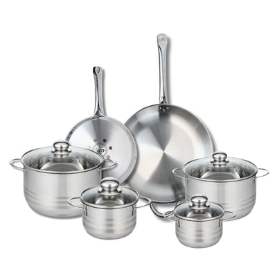 2 poêles 24/32cm + 4 faitouts 14/16/20/24cm PROFI BRILLANT ELO