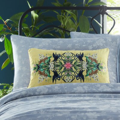 Wonderlust Tea Story Cushion WEDGEWOOD & CLARKE & CLARKE
