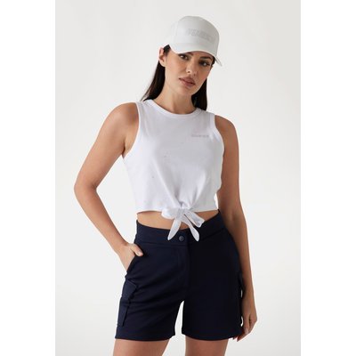 T-Shirt Crop Nœud Frontal GUESS