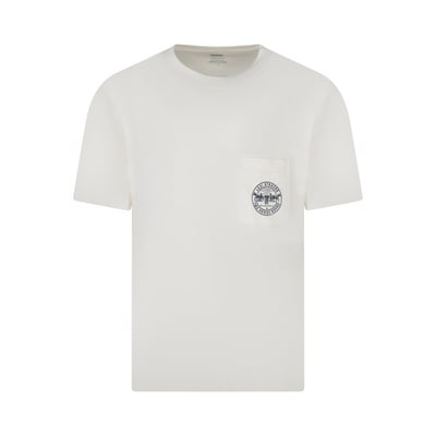 T-shirt en coton écru imprimé à coupe droite pourvu d'un col rond LEVI'S