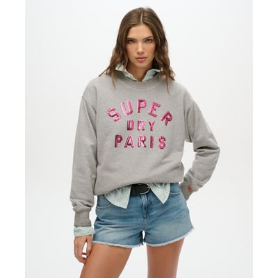 Sweat ras-du-cou ample embelli Varsity SUPERDRY