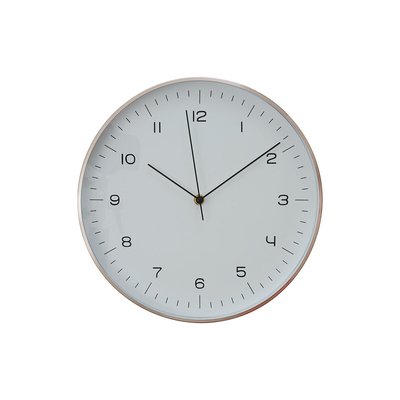 31cm White and Copper Wall Clock SO'HOME