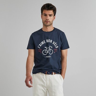 T-shirt col rond coton et coton recyclé ARCY FAGUO