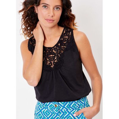 Débardeur crochet en coton bio VIRGINIA LA FIANCÉE