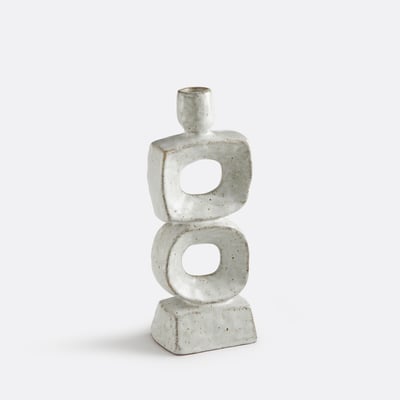 Bougeoir organique en céramique, hauteur 25,5 cm, CERAL LA REDOUTE INTERIEURS