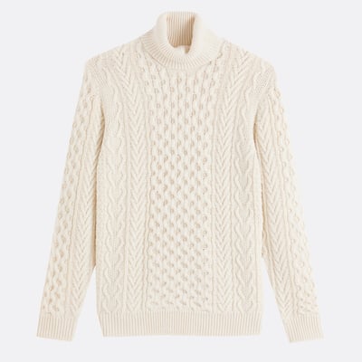 Signatures Gauthier Cable Knit Turtleneck Jumper/Sweater LA REDOUTE COLLECTIONS