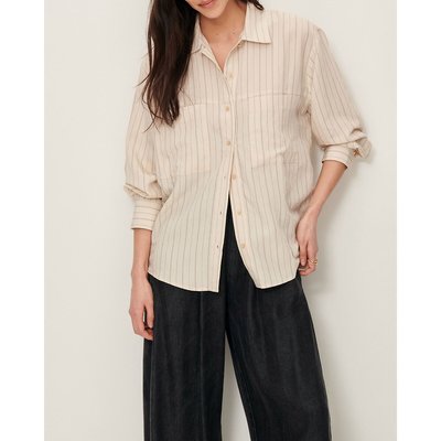 San Juan striped shirt with back button fastening SESSUN