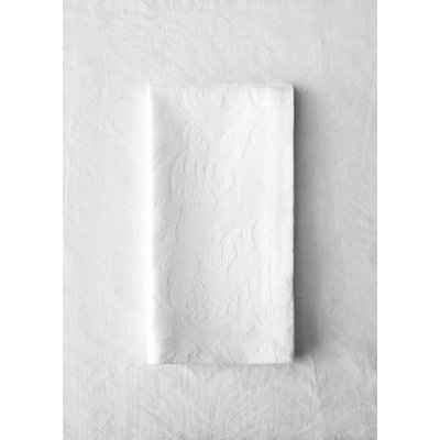Serviettes de table en coton jacquard fleuri MANGO HOME