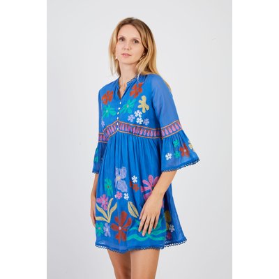 Robe courte brodée CHARLIE DERHY