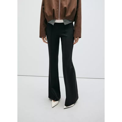 Legging droit avec coutures MANGO