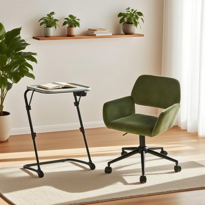 Ensemble de petit bureau pliable avec chaise de bureau, BASELINE+ROSS MEUBLES COSY