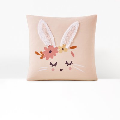 Taie d'oreiller coton biologique, Lapin fleuri LA REDOUTE INTERIEURS