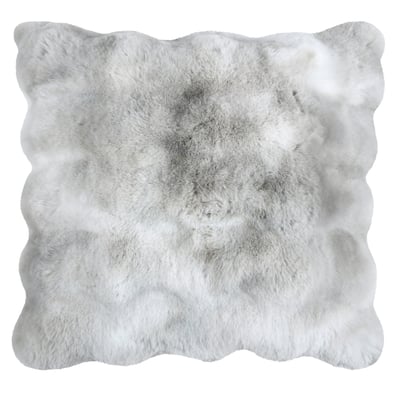 Coussin déhoussable imitation fourrure LOVELY CASA