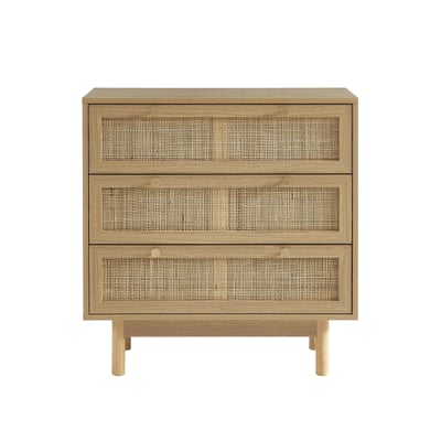 Commode cannage rotin 3 tiroirs  HELENA BAÏTA