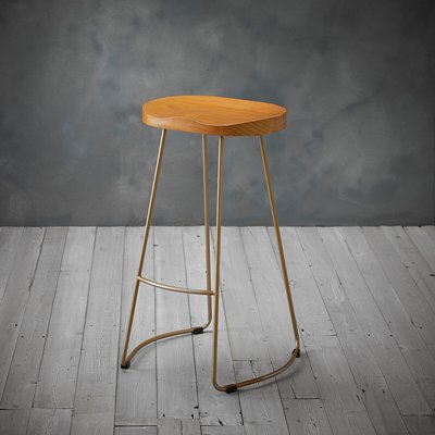 Industrial Pine Wood Barstool SO'HOME