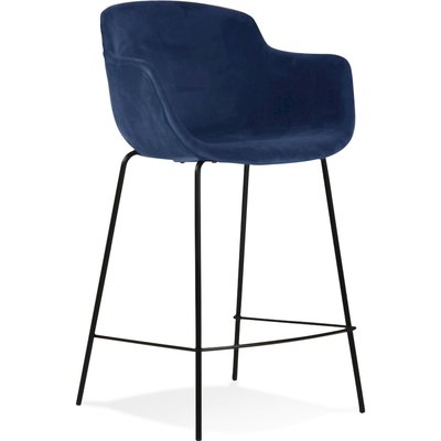 Tabouret mi-hauteur en velours, Larissa Mini KOKOON DESIGN