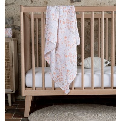 Lange emmaillotage Coton Bio YUKARI DOUCEUR - Maxi lange 120x120cm Motif japonais - Couverture douce en mousseline pour bébé - Certifié GOTS KADOLIS