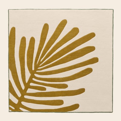 Tapis De Sol en Feuille de palmier en laine TROPI MADURA