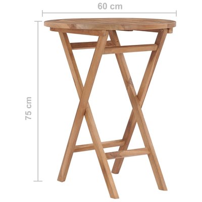 Table pliable de jardin ronde HOME MAISON