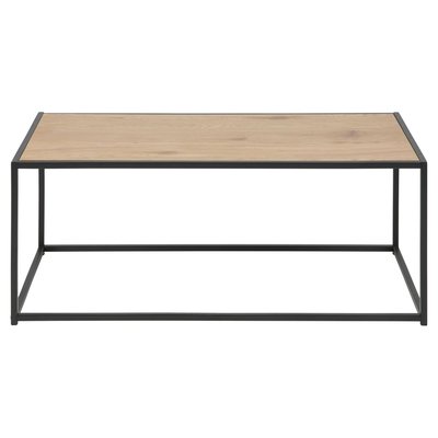 Table Basse Rectangulaire En Mdf Et Métal TOILINUX