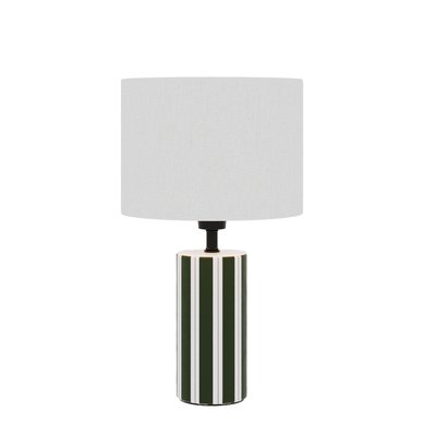 Lampe à poser en Céramique & Abat-jour Lin-HOPPER POTIRON PARIS
