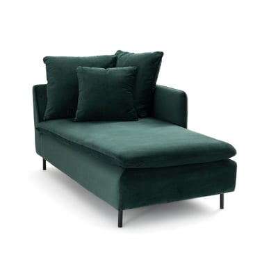 Méridienne modulable, en velours, profondeur 158 cm, IVETE LA REDOUTE INTERIEURS