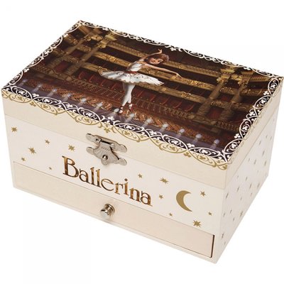 Boîte à bijoux musicale phosphorescente Ballerina TROUSSELIER