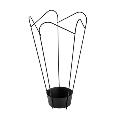 Porte parapluie ajouré en métal noir CALICOSY