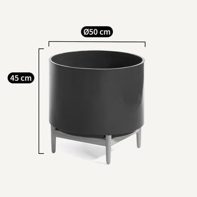 Cache-pot sur pied en hévéa H45cm, Florian AM.PM