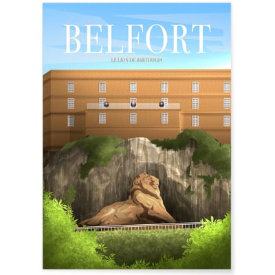 Affiche ville Belfort L'AFFICHERIE