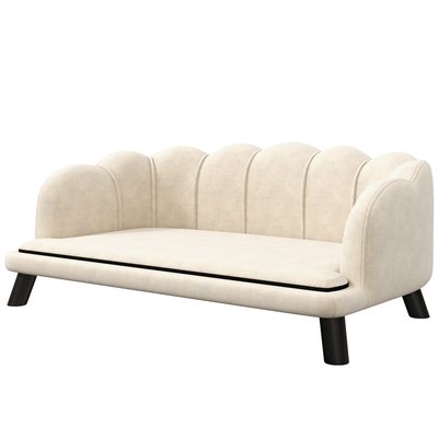 Lit canapé chien chat design contemporain coquillage PAWHUT