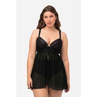 Babydoll, carreaux en velours ULLA POPKEN
