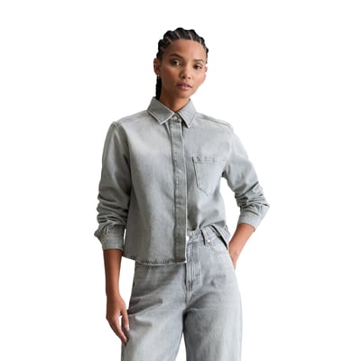 Chemise en jean relaxed en denim rigide MARC O’POLO DENIM