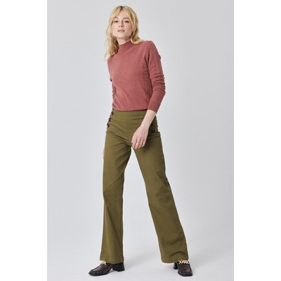 Pantalon à boutons décoratifs sur les côtés HADA ARTLOVE